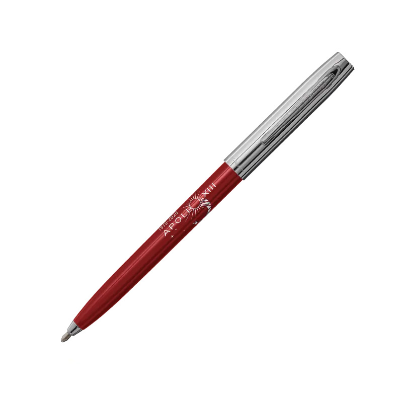 APOLLO 13 50TH ANNIVERSARY PLASTIC CAP-O-MATIC – CHROME CAP/RED PLASTIC BARREL - fs775-13-50r