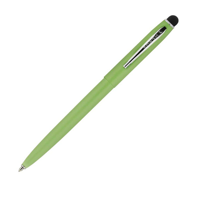 GREEN MATTE CAP-O-MATIC WITH CHROME CLIP AND CONDUCTIVE STYLUS - fm4grct/s