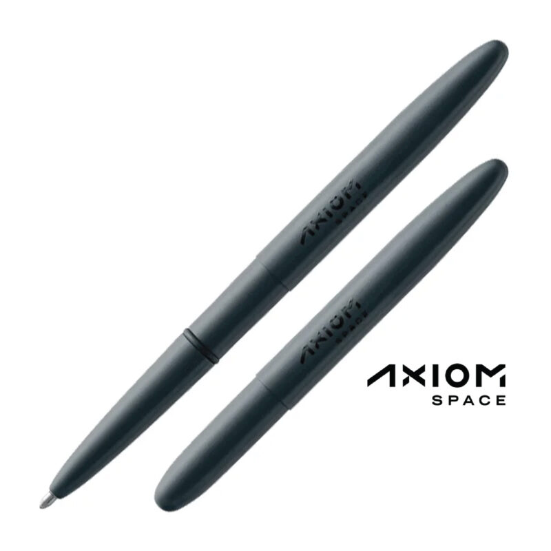 BULLET SPACE PEN - ELITE NAVY BLUE CERAKOTE ® WITH AXIOM SPACE LOGO – f400e-220-axm