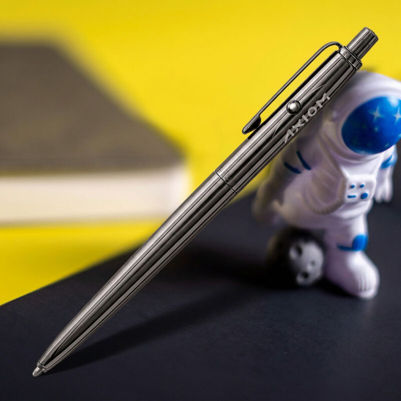 BLACK TITANIUM NITRIDE ASTRONAUT SPACE PEN WITH AXIOM SPACE LOGO – fag7btn-axm