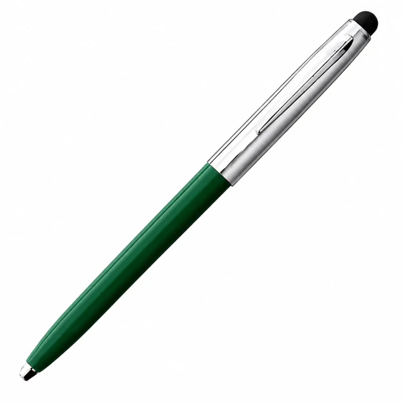 CAP-O-MATIC – CHROME CAP PLASTIC BARREL WITH RUBBER STYLUS (RED, YELLOW, GREEN)