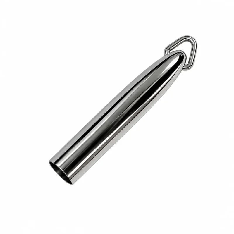 CHROME BULLET SPACE PEN WITH D RING CAP– f400-jr-cap